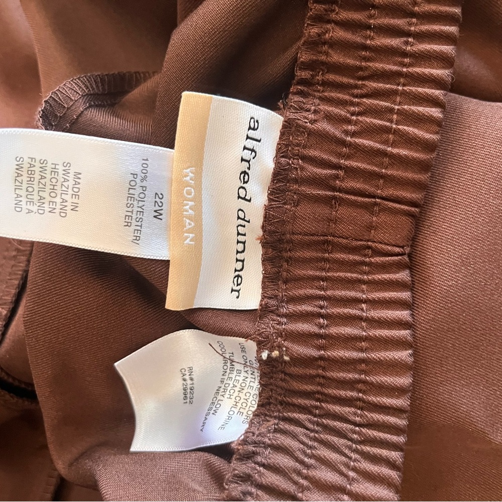 Alfred Dunner Chocolate Trousers